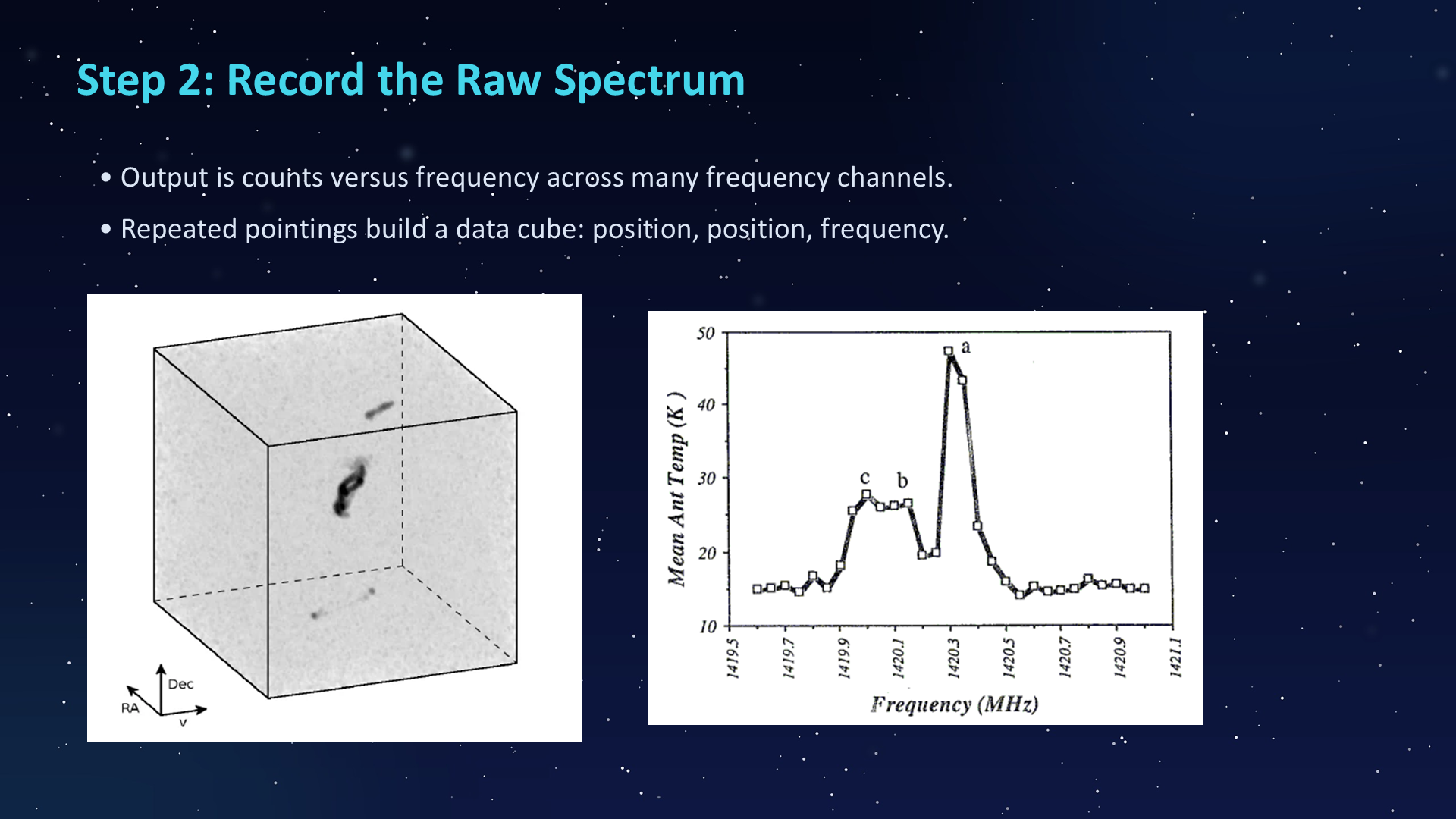 Raw spectrum recording workflow slide