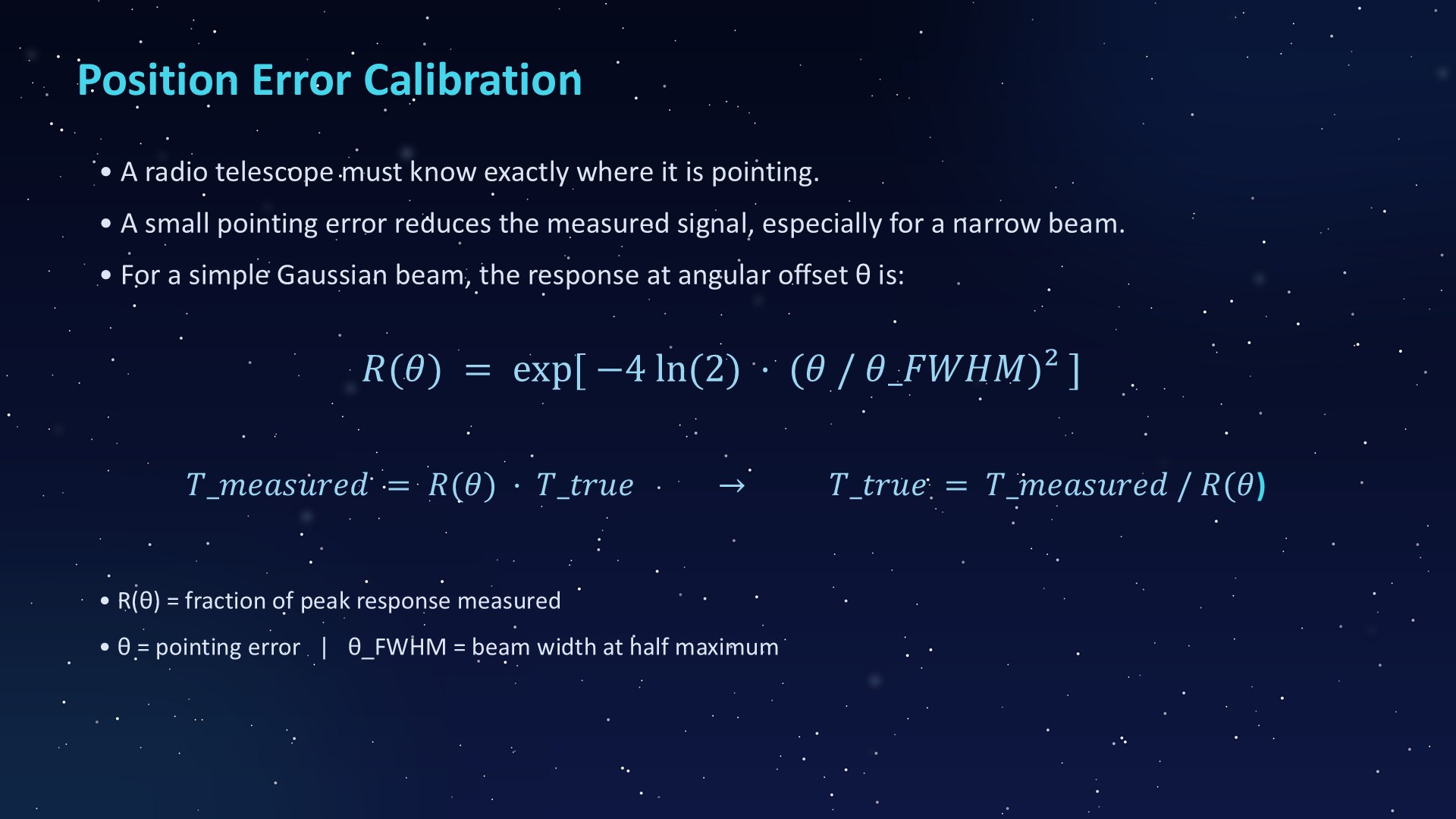 Original PowerPoint slide 042: Position Error Calibration